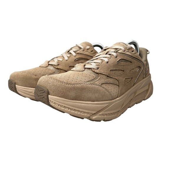 Hoka One One Clifton L Suede Shifting Sand Dune Running Shoes Men\'s Sz 8.5 - 10 main image 4